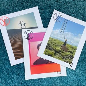Set of 3 Louis Vuitton Magazines